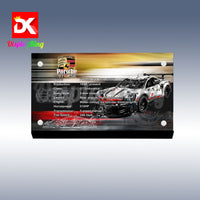 Display King - Acrylic display plaque for Lego Porsche 911 RSR 42096