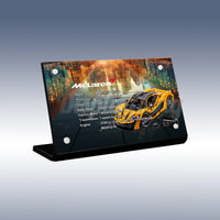 Display King - Acrylic display plaque for Lego McLaren P1 42172