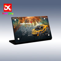 Display King - Acrylic display plaque for Lego McLaren P1 42172