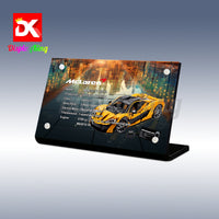Display King - Acrylic display plaque for Lego McLaren P1 42172