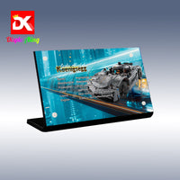 Display King - Acrylic display plaque for Lego Koenigsegg jesko Absolut Grey Hypercar42173