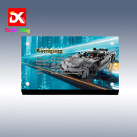Display King - Acrylic display plaque for Lego Koenigsegg jesko Absolut Grey Hypercar42173