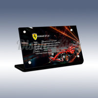 Display King - Acrylic display plaque for LEGO® Ferrari SF-24 F1 Car 42207