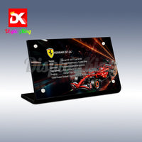 Display King - Acrylic display plaque for LEGO® Ferrari SF-24 F1 Car 42207