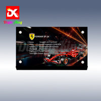 Display King - Acrylic display plaque for LEGO® Ferrari SF-24 F1 Car 42207