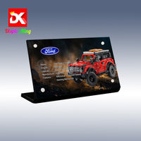 Display King - Acrylic display plaque for LEGO® Ford Bronco SUV 42213