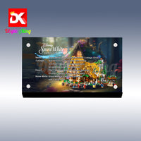 Display plaque for LEGO Snow white and the seven Dwarfs' Cottage 43242