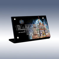 Display King - Acrylic display plaque for Lego Beauty and the Beast Castle 43263