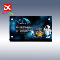 Display King - Acrylic display plaque for LEGO® WALL-E and EVE 43279