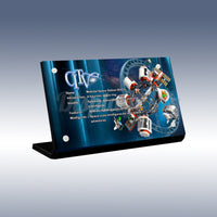 Display King - Acrylic display plaque for Lego Modular Space Station 60433