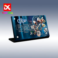 Display King - Acrylic display plaque for Lego Modular Space Station 60433