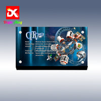 Display King - Acrylic display plaque for Lego Modular Space Station 60433
