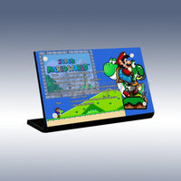 Display King - Acrylic display plaque for Lego Super Mario World: Mario & Yoshi 71438