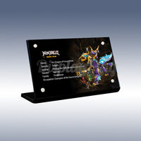 Display King - Acrylic display plaque for LEGO® Arc Dragon of Focus 71836