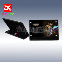 Display King - Acrylic display plaque for LEGO® Arc Dragon of Focus 71836