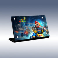 Display King - Acrylic display plaque for Lego Mario Kart 72037
