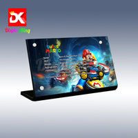 Display King - Acrylic display plaque for Lego Mario Kart 72037