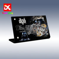 Display King - Acrylic display plaque for Lego Betrayal at cloud city 75222
