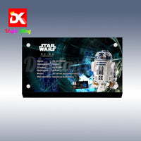 Display King - Acrylic display plaque for Lego Star Wars R2-D2 75308