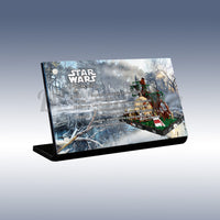 Display King - Acrylic display plaque for Lego Dagobah Jedi Training Diorama 75330