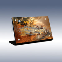 Display King - Acrylic display plaque for LEGO® Desert Skiff & Sarlacc Pit 75396