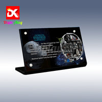 Display King - Acrylic display plaque for LEGO® Death Star 75419