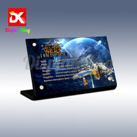 Display King - Acrylic display plaque for LEGO® New Republic X-Wing Starfighter 75460