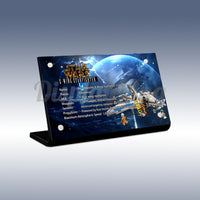 Display King - Acrylic display plaque for LEGO® New Republic X-Wing Starfighter 75460