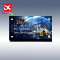 Display King - Acrylic display plaque for LEGO® New Republic X-Wing Starfighter 75460