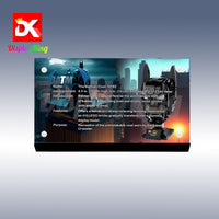 Display King - Acrylic display plaque for Lego Batman Cowl 76182