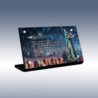 Display King - Acrylic display plaque for LEGO® Avengers Tower 76269