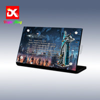 Display King - Acrylic display plaque for LEGO® Avengers Tower 76269