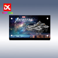 Display King - Acrylic display plaque for Lego The Avengers Helicarrier 76295