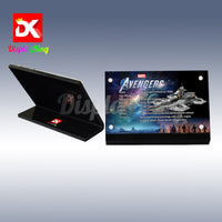 Display King - Acrylic display plaque for Lego The Avengers Helicarrier 76295