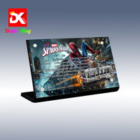 Display King - Acrylic display plaque for LEGO® Spider-Man vs. Doc Ock Subway Train Scene 76321