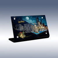 Display King - Acrylic display plaque for Lego Hogwarts Castle and Grounds 76419