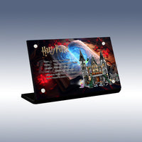 Display King - Acrylic display plaque for Lego Malfoy Manor 76453