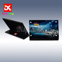 Display King - Acrylic display plaque for LEGO® Time Machine from Back to the Future 77256