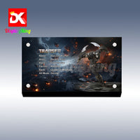Display King - Acrylic display plaque for Lego Optimus Primal