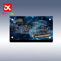 Display King - Acrylic display plaque for LEGO® Privateer Frigate Fortuna