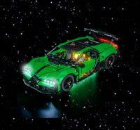 Brick Shine GC Light Kit for LEGO® Green Bugatti Chiron Pur Sport Hypercar 42241
