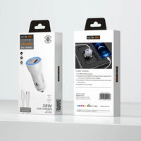 sky Mobigo GO200PDL 38W 2 UAB car charger with Type-C to Lightning combo