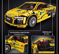 MOULD KING 13127 MOC-4463 Audi R8 V10 Second Generation with 1896 Pieces