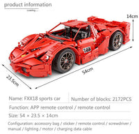 MOULD KING 13085 Ferrari FXX Supercharged V12 with 2172 Pieces
