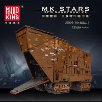 MOULD KING 21009 MOC-12922 SANDCRAWLER WITH FULL INTERIOR with 13168 Pieces