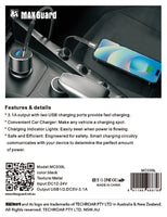 sky Maxguard MC039L 3.1A 2USB car charger with USB-A to Lightning combo