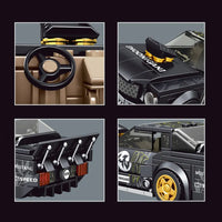 MOULD KING 27024 Speed Champions 1965 Mustang Racers Car With 408 Pieces