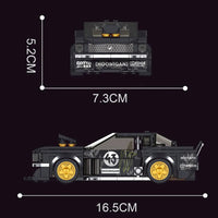 MOULD KING 27024 Speed Champions 1965 Mustang Racers Car With 408 Pieces
