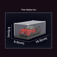 MOULD KING 27027 Speed Champions Red No.Willon Racers Car With 370 Pieces