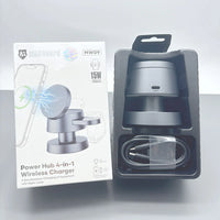 sky Maxguard MW09 4 in 1 15W Hub Wireless Charger ( For apple watch and IOS & android system phone)